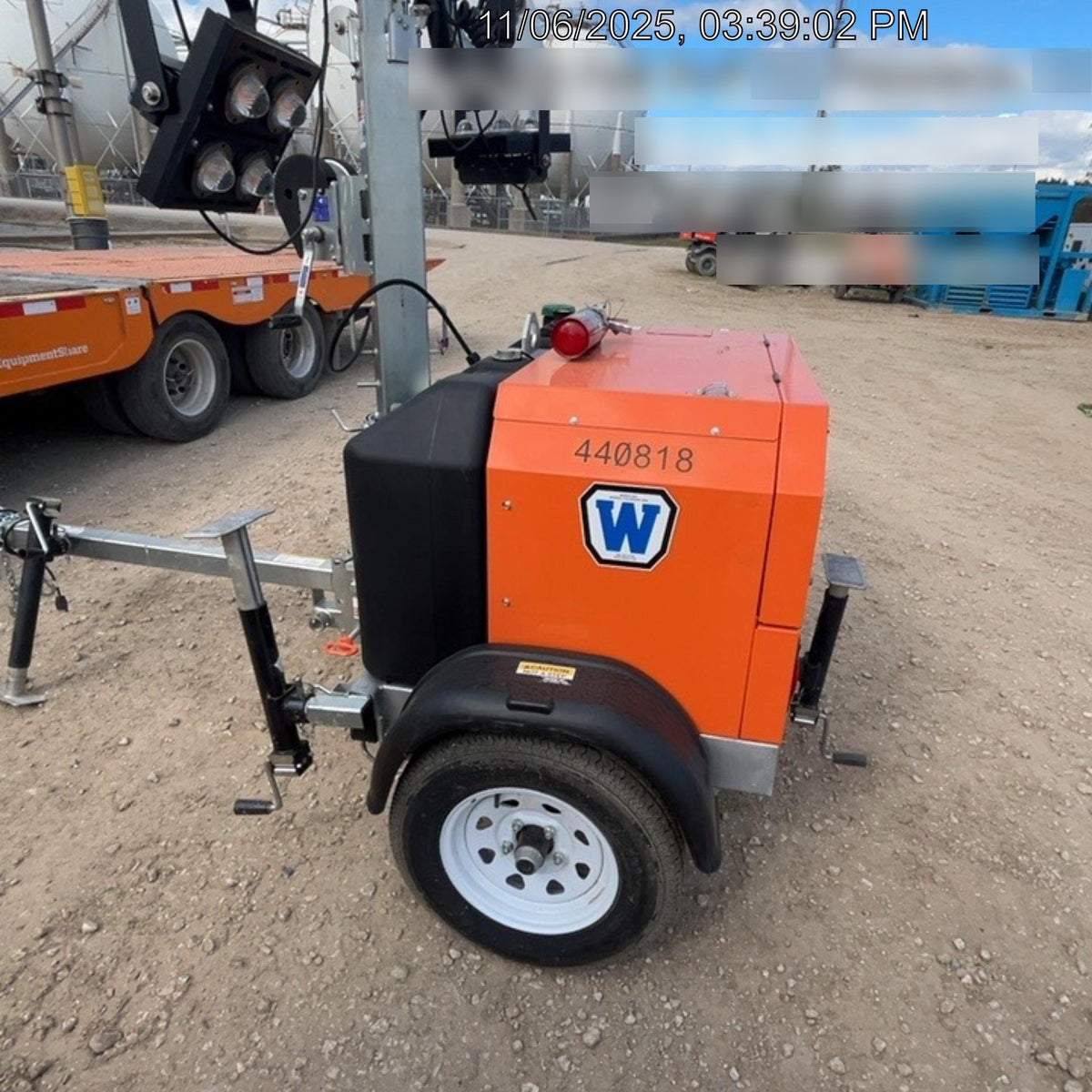 2024 Wanco WLTT-4MM4K Diesel, Deep Sea Controller, Shore Power Plug, Auto Start, (4) 350W LED Floodlights, 4kW Generator, 60 Gal Fuel Tank, 2" Ball, T3