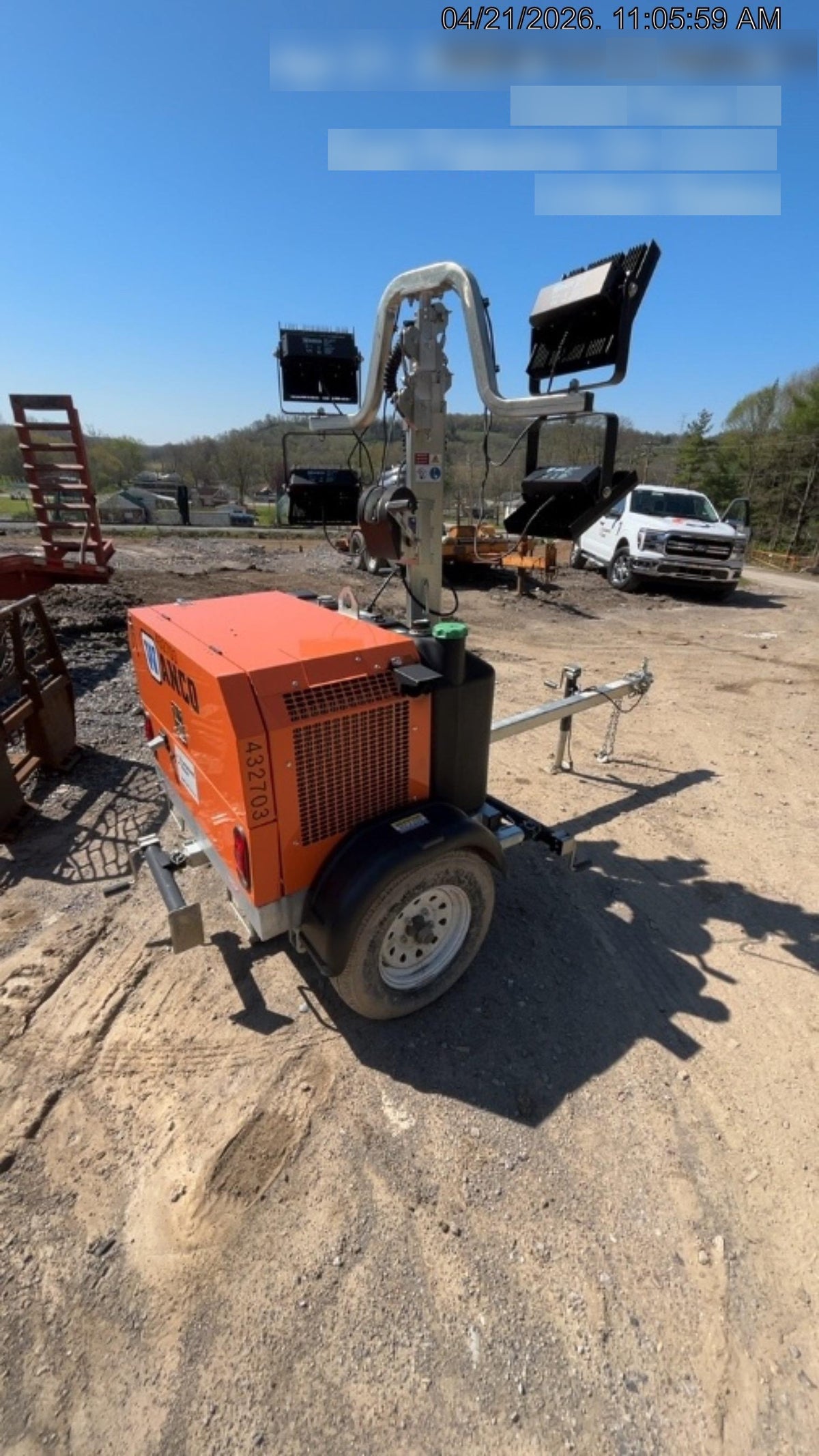 2024 Wanco WLTT-4MM4K Diesel, Deep Sea Controller, Shore Power Plug, Auto Start, (4) 350W LED Floodlights, 4kW Generator, 60 Gal Fuel Tank, 2" Ball, T3