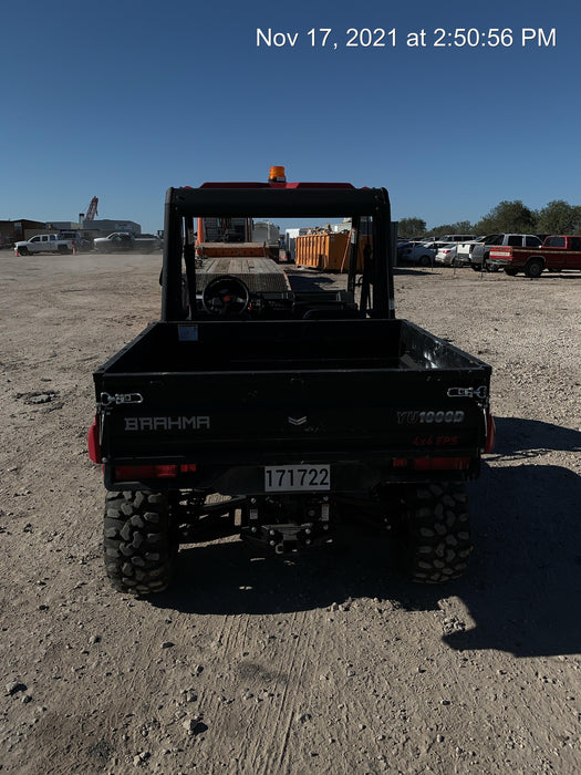 2021 Yanmar YU1000 Canopy, Steel Wheel, Poly WindShield, Beacon, Backup Alarm