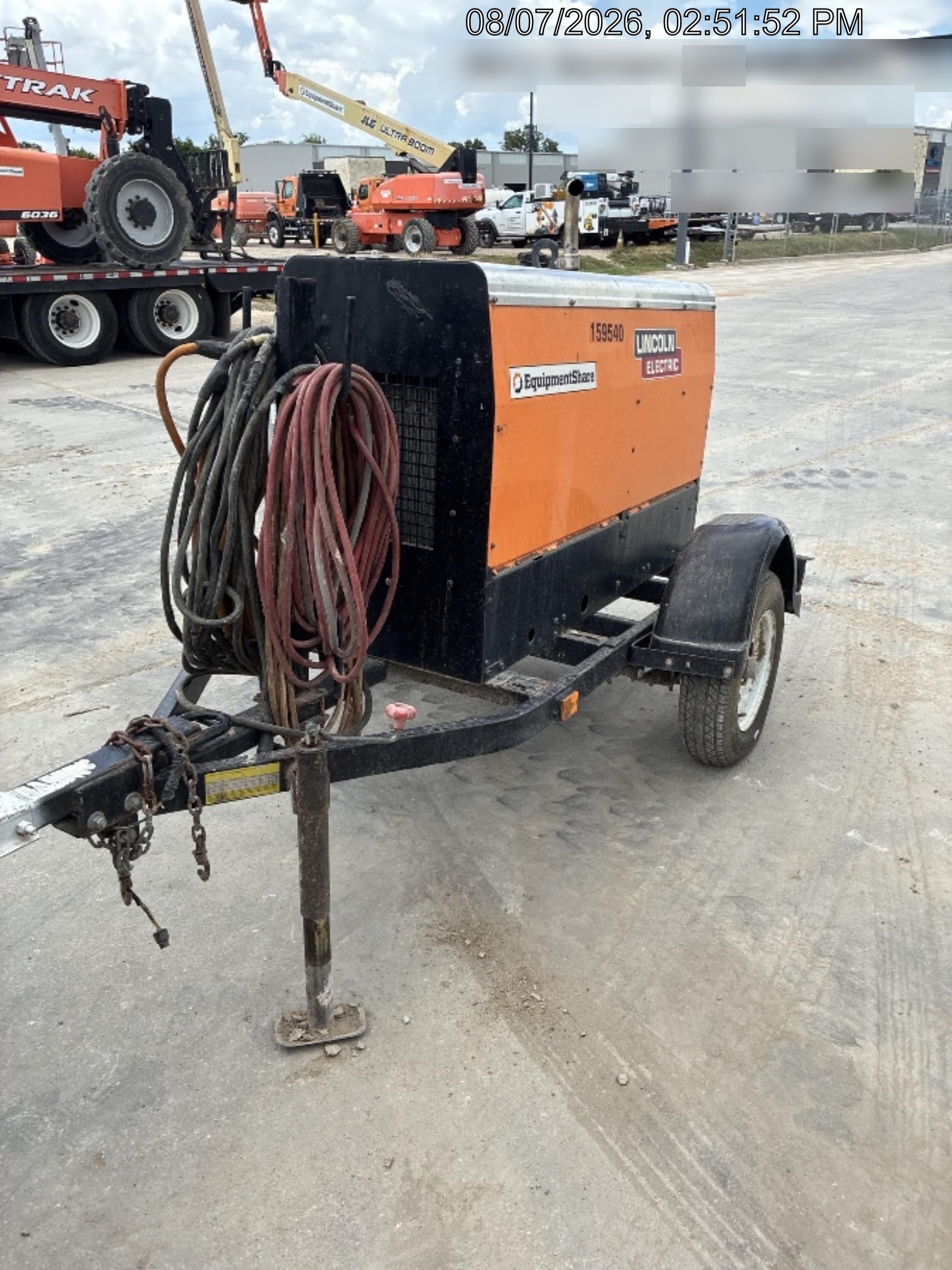 2021 Lincoln Electric Vantage 322 Vantage 322 Ready Pak 3 w/ Decals, ORANGE (includes trailer, cable rack, fender light kit) NO Telematics