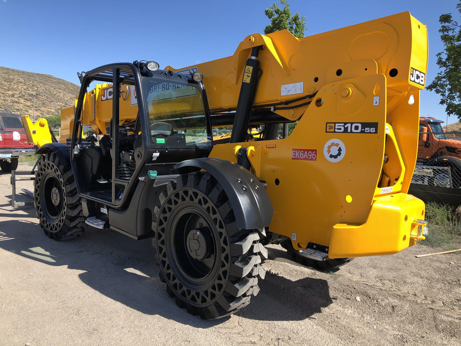 2020 JCB 510-56 Canopy, Solid Tires, Work Lights, Beacon, Aux Hydraulics, Back up Alarm, Lifting Eye, ES Decals