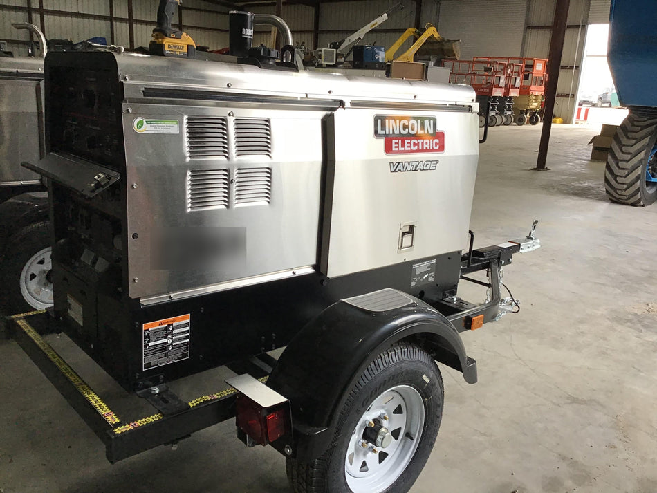 2019 Lincoln Electric Vantage 322 Lincoln Vantage 322 Welder w/Trailer, Light Kit, Cable Rack