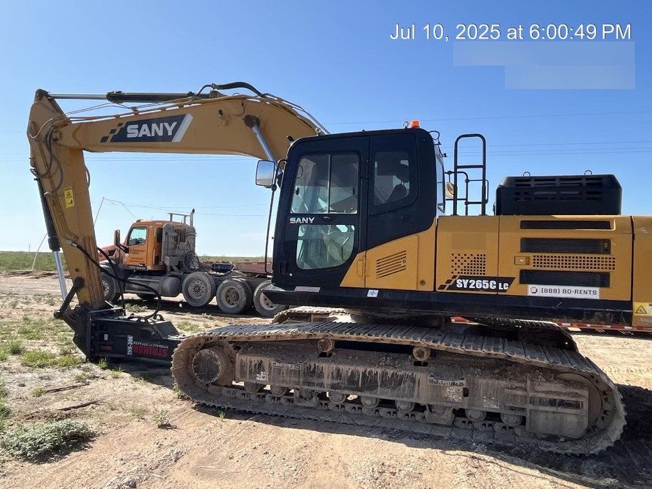 Sany SY265C SY265 Tier 4 - Cab, Hydraulic QC,  Buckets: 48" , Hydraulic Hammer 5,000lb impact class