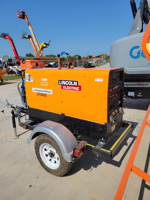 2022 Lincoln Electric LE400 Kubota V1505, Trlr, Cable Rack, Light Kit, ES Decals, T3