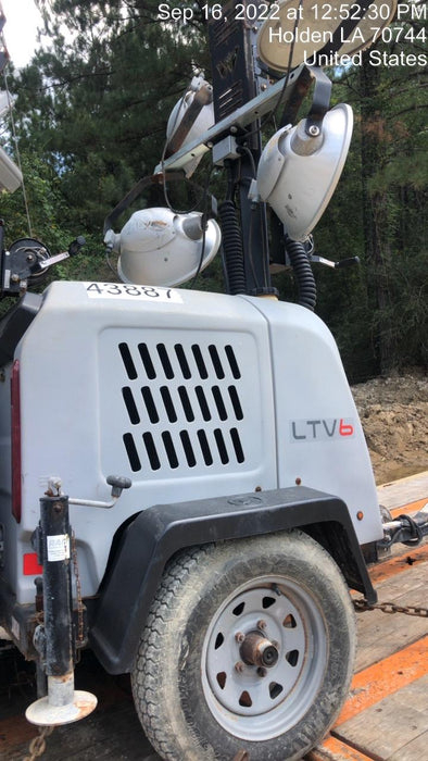 2019 Wacker Neuson LTV6L-MH Wacker Neuson LTV6L Mobile Light Tower w/Fuel Level Sensor Installed