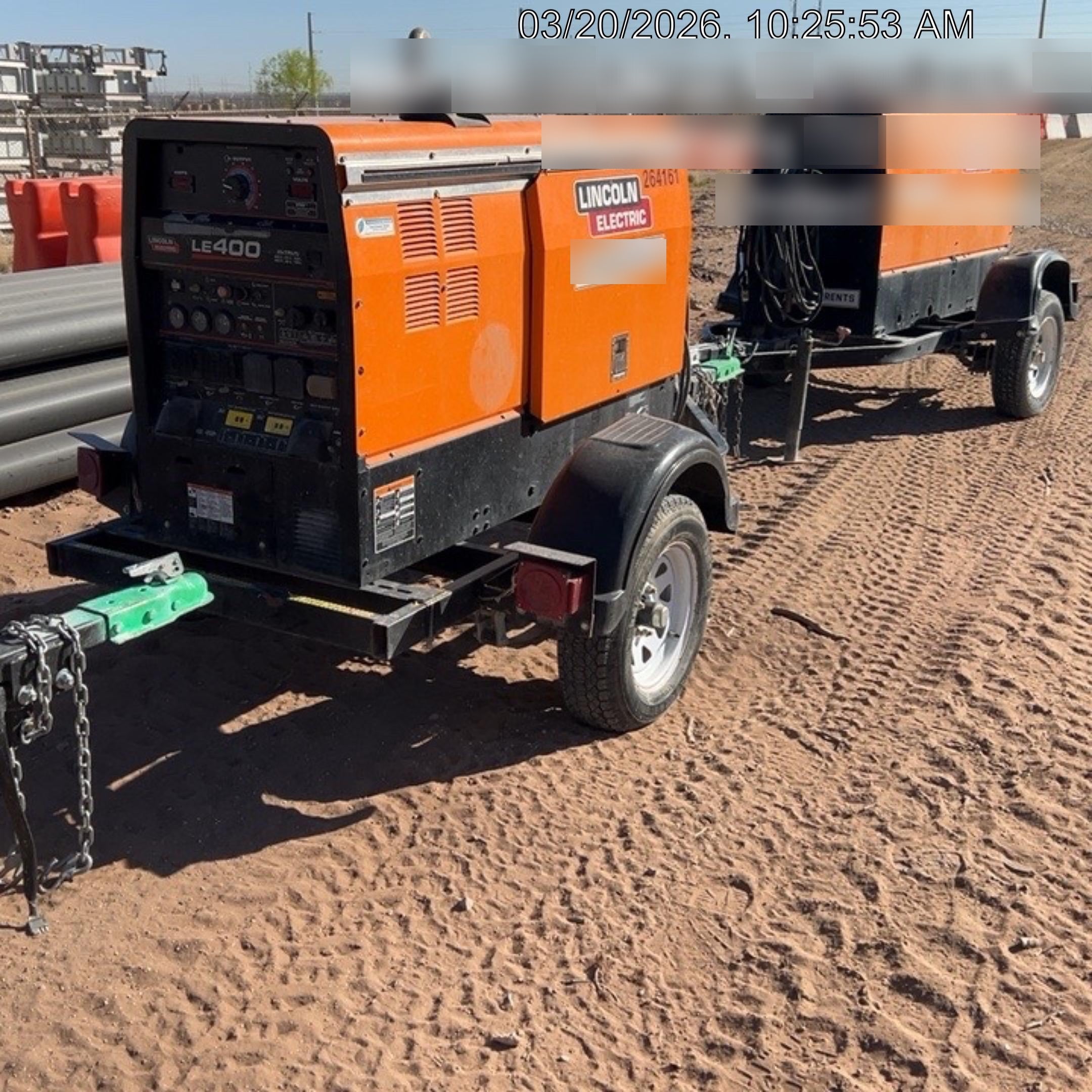 2022 Lincoln Electric LE400 Kubota V1505, Trlr, Cable Rack, Light Kit, ES Decals, T3