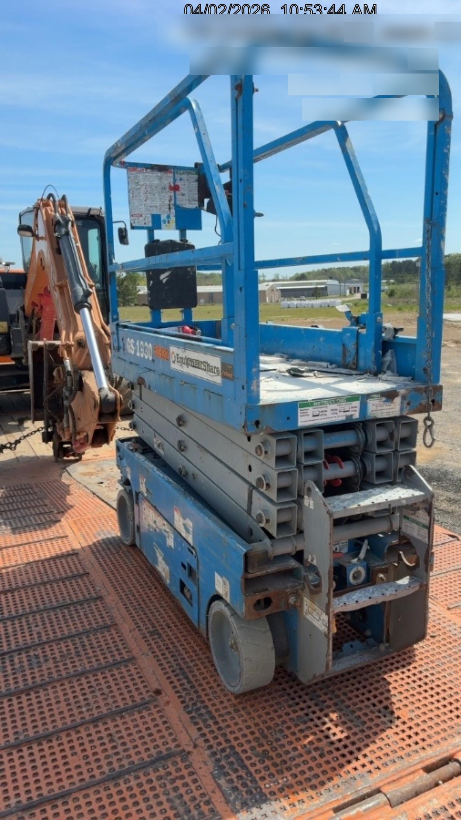 2019 Genie GS-1930 Fixed Rails with Chain Entry