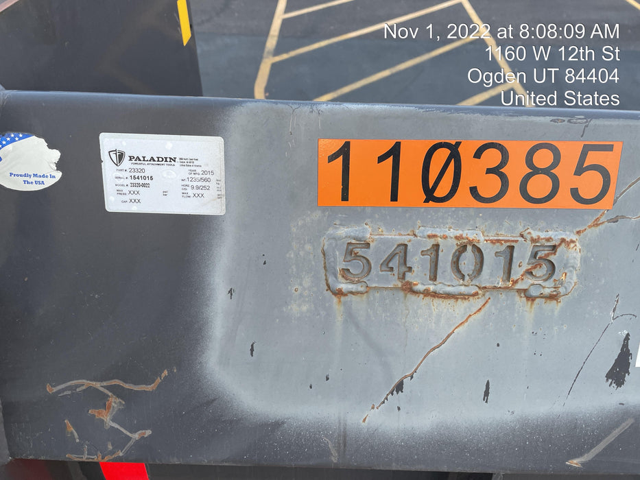 2015 PALADIN 23344-0022 Snow Pusher