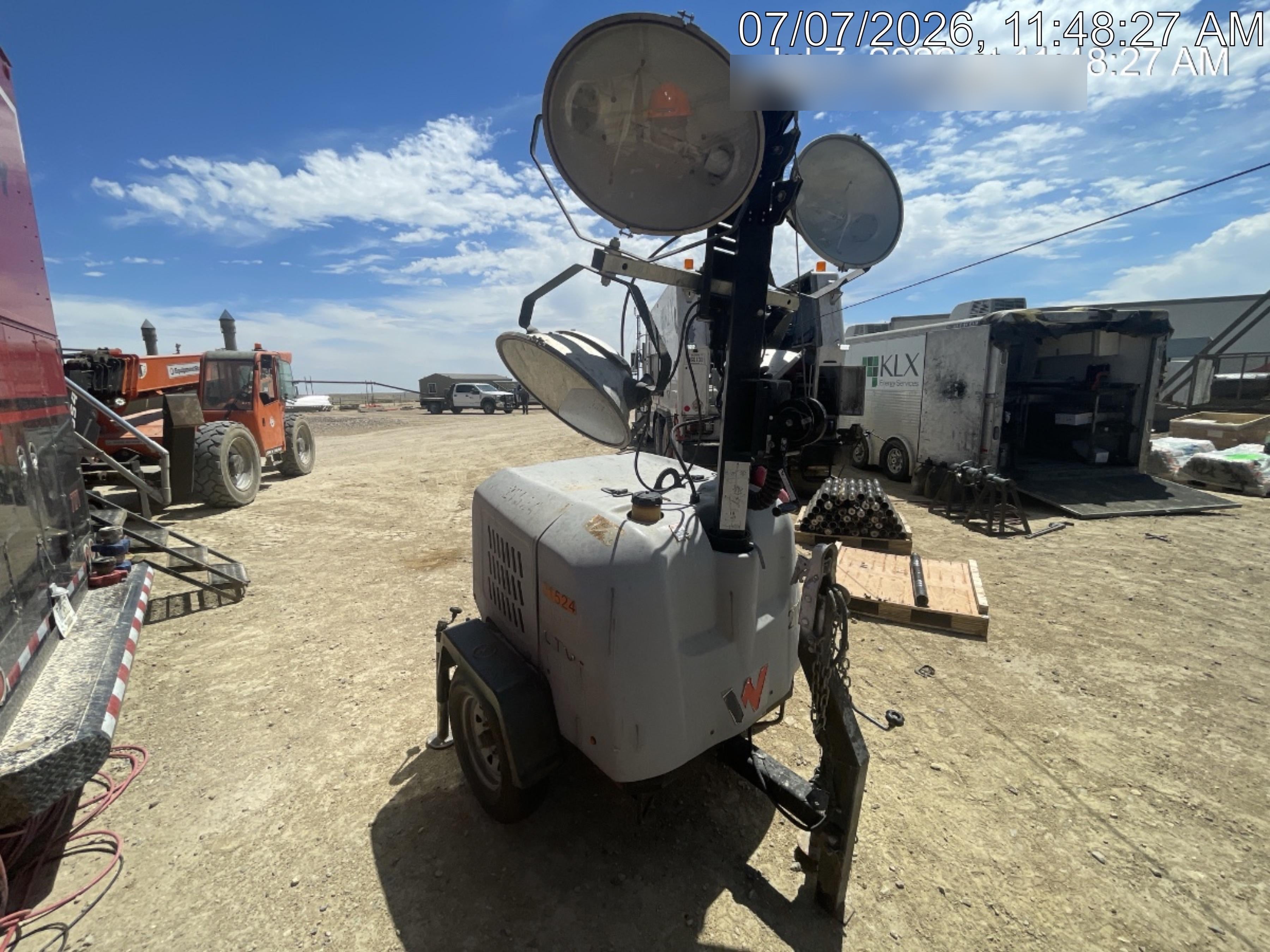 2019 Wacker Neuson LTV6L-MH Wacker Neuson LTV6L Mobile Light Tower w/Fuel Level Sensor Installed