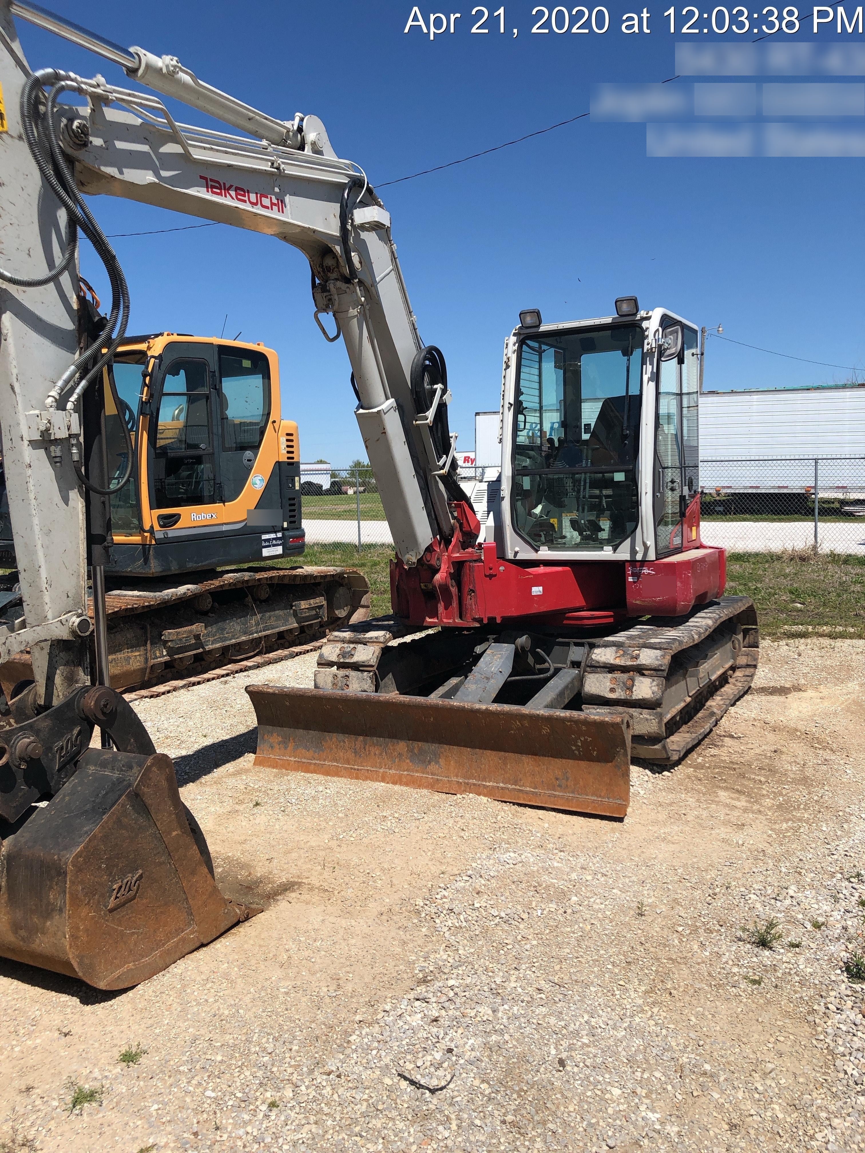 2016 TAKEUCHI TB280FR