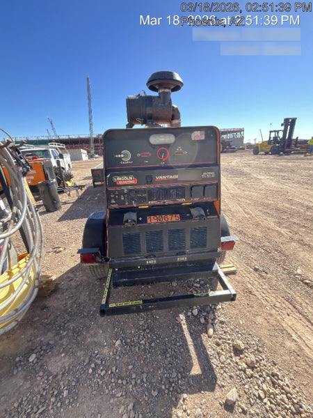 2021 Lincoln Electric Vantage 549X Ready Pak 3, ORANGE (includes trailer, cable rack, fender light kit)