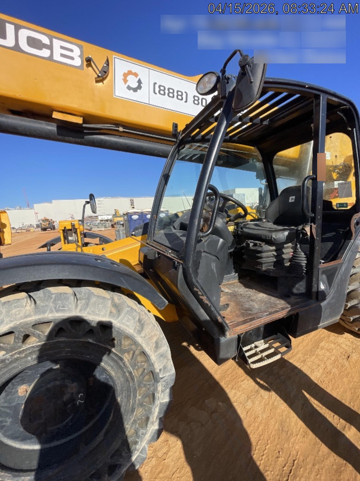 2020 JCB 510-56 Canopy, Solid Tires, Work Lights, Beacon, Aux Hydraulics, Back up Alarm, Lifting Eye, ES Decals