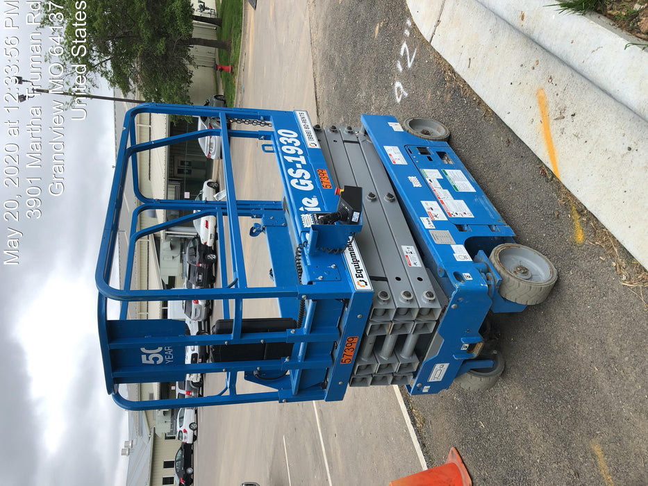 2016 Genie GS-1930 Standard Rental Specs