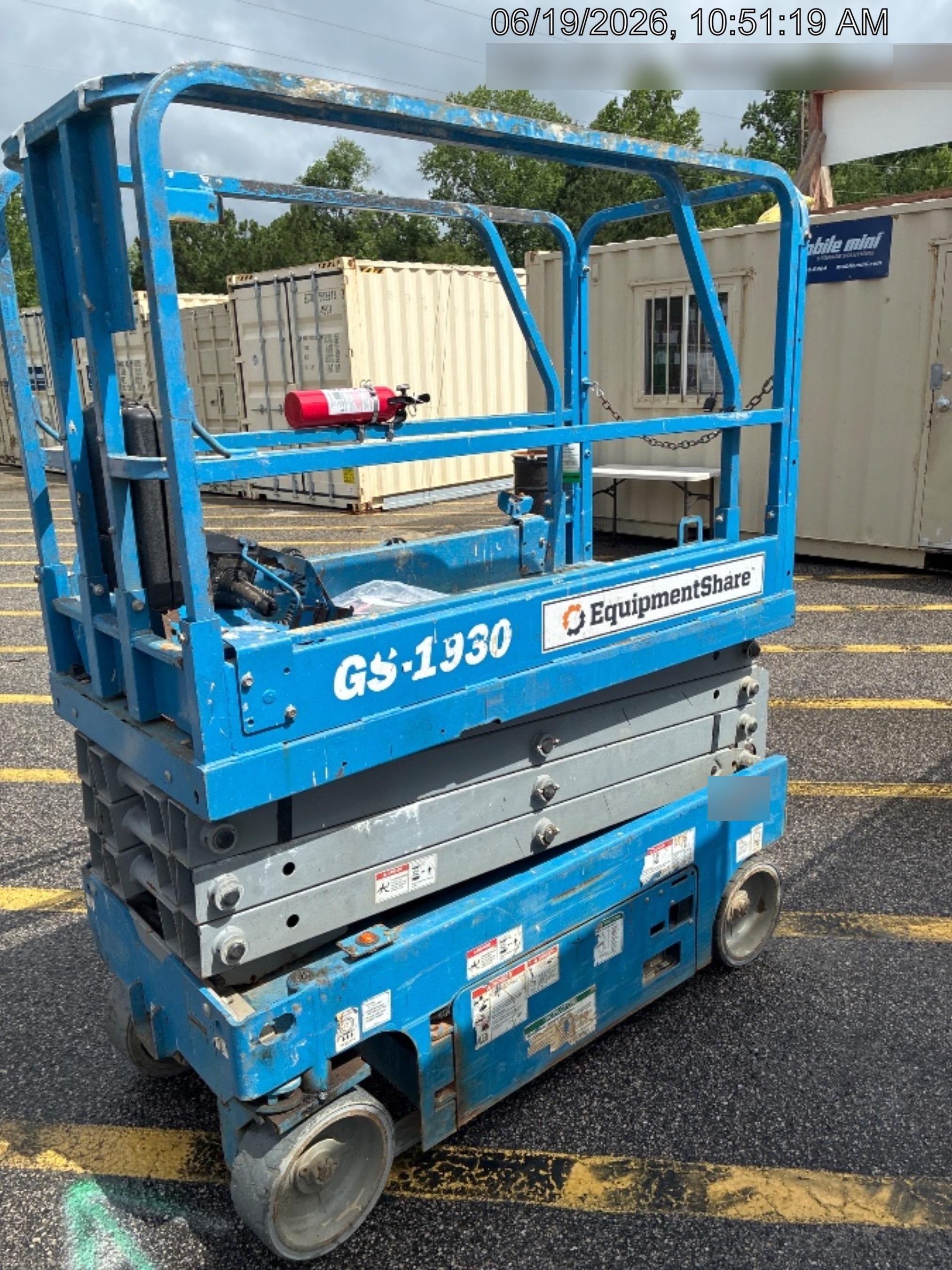 2019 Genie GS-1930 Fixed rails with chain Entry