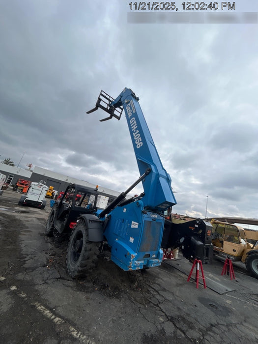 2018 Genie GTH-1056 Genie GTH-1056 w/Open ROPS, Solid Tires, Work Lights, 60" carriage/forks, cab mesh, beacon