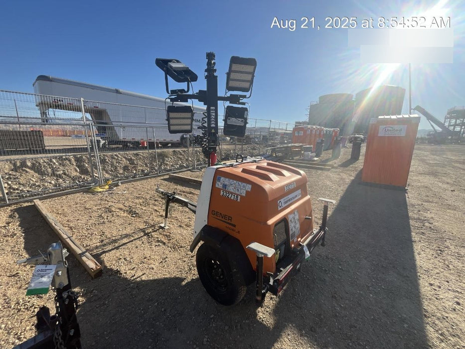 2023 Generac MLT2 Diesel, Flex Switch 120V Input, Powerzone Controller, (4) 320W LED Lights, 4kW Generator, 39.9 Gal Fuel Tank, 2" Ball, T3