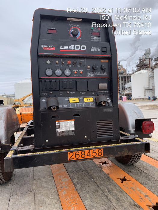 2022 Lincoln Electric LE400 Kubota V1505, Trlr, Cable Rack, Light Kit, ES Decals, T3