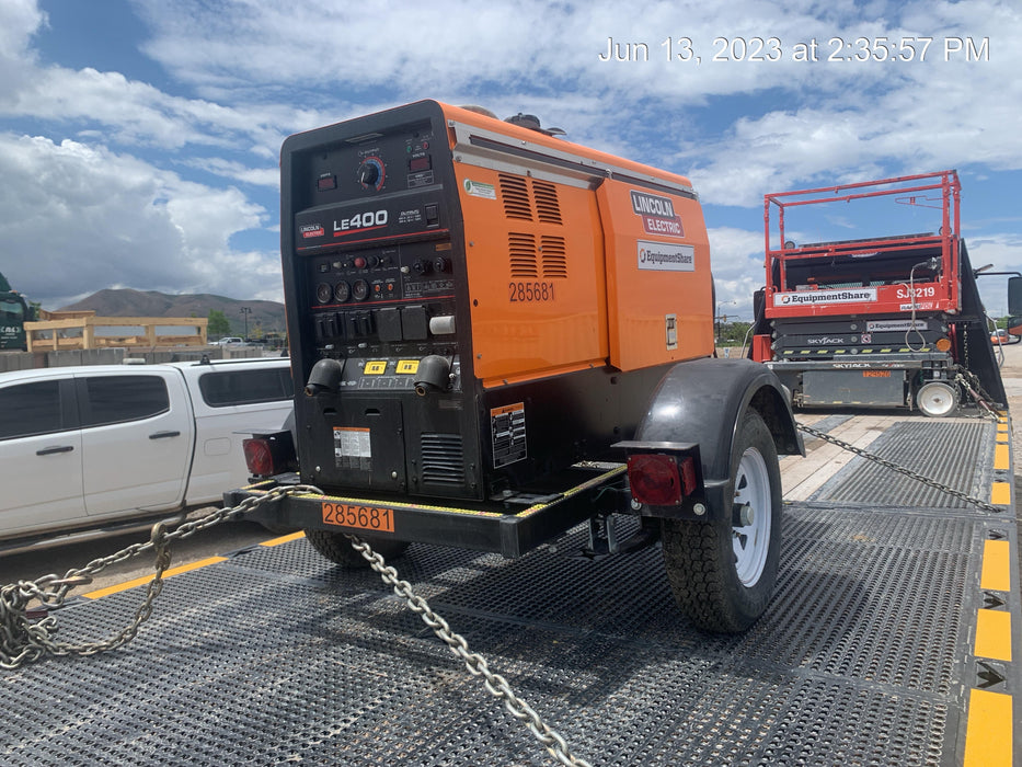 2022 Lincoln Electric LE400 Kubota V1505, Trlr, Cable Rack, Light Kit, ES Decals, T3