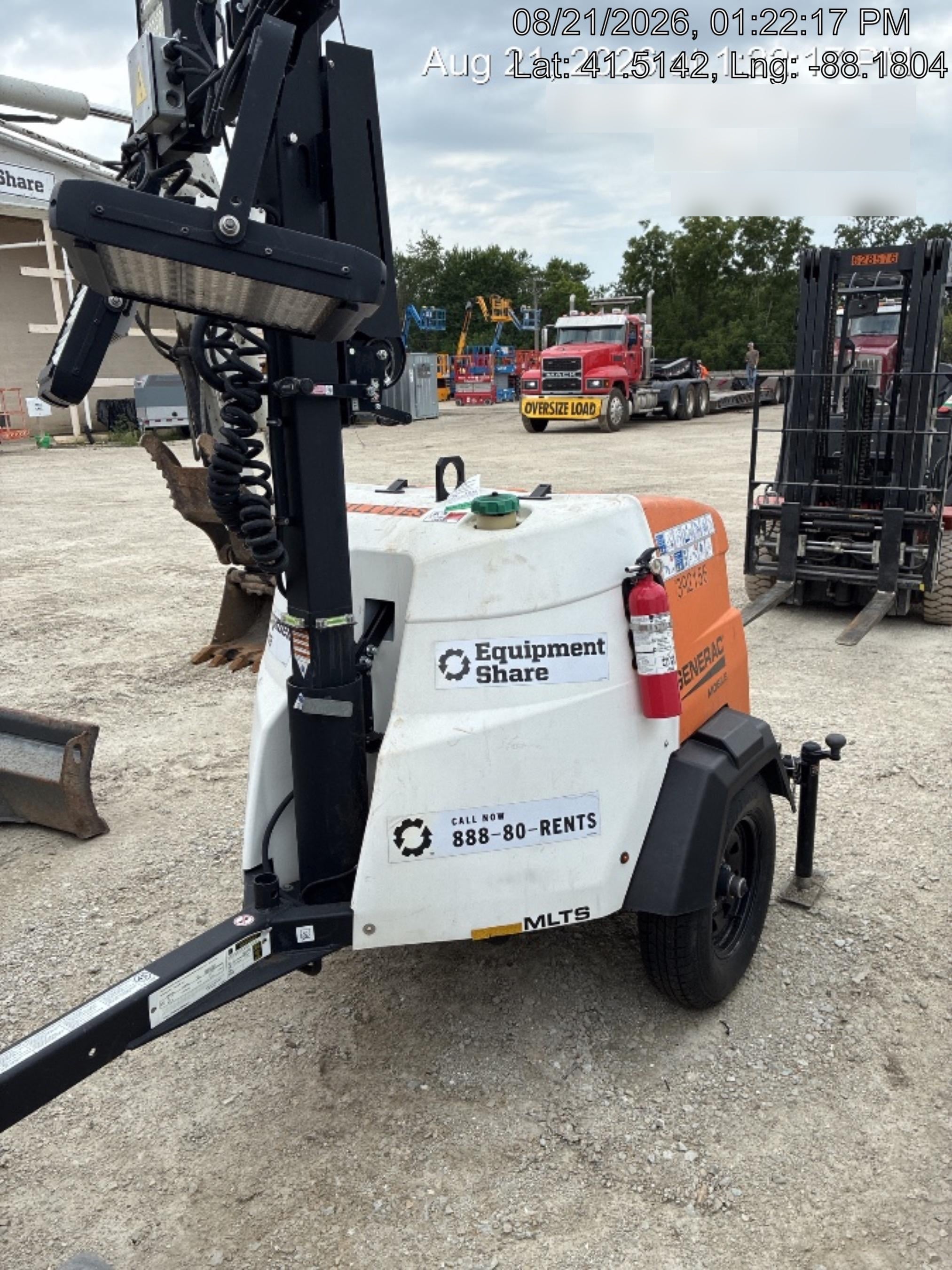 2024 Generac MLT2 Diesel, Flex Switch 120V Input, Powerzone Controller, 
(4) 320W LED Lights, 4kW Generator, 39.9 Gal Fuel Tank, 2" Ball, T3