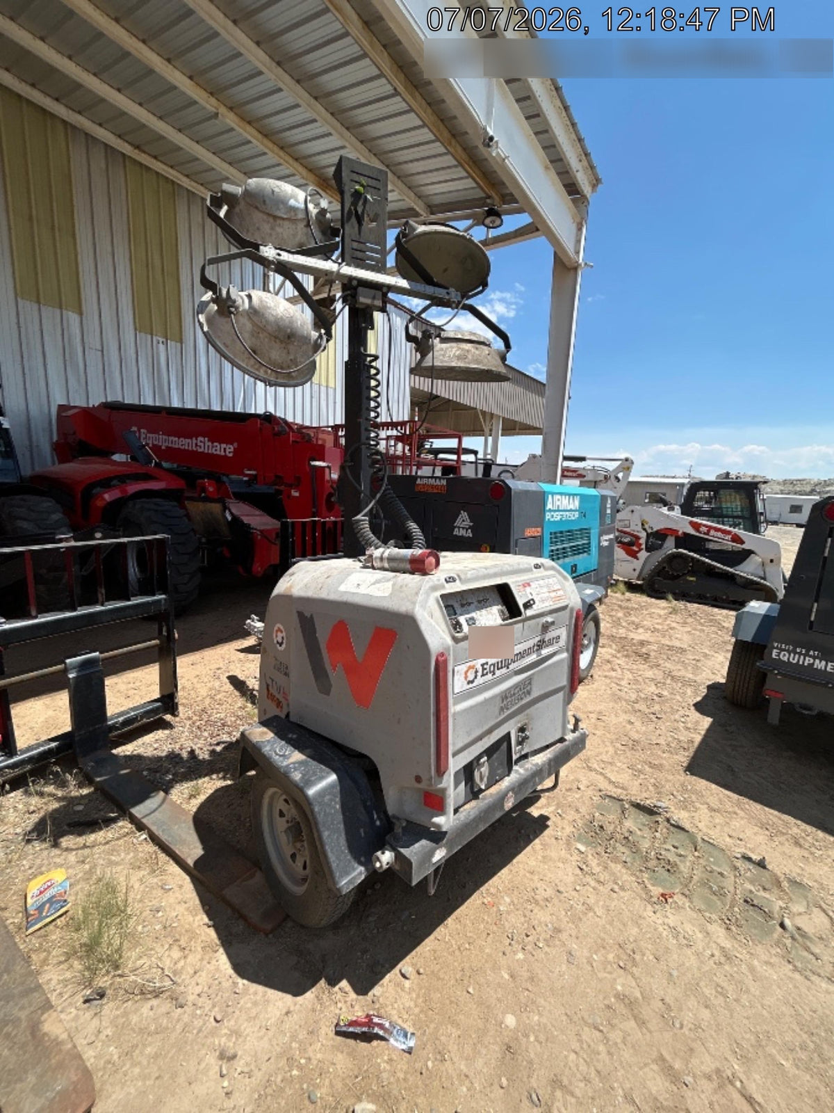 2019 Wacker Neuson LTV6L-MH Wacker Neuson LTV6L Mobile Light Tower w/Fuel Level Sensor Installed
