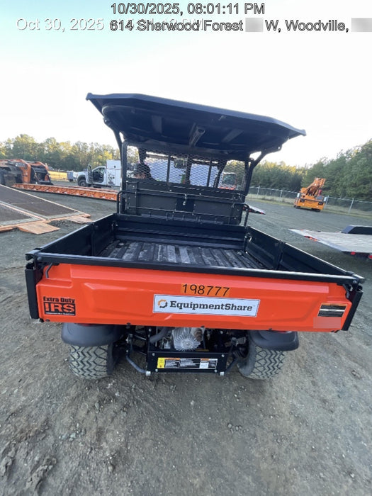 2022 Kubota RTV-X1140W-H Plastic Canopy, Windshield Acrylic Clear, LED Strobe Light, Wire Harness Kit, Back up Alarm