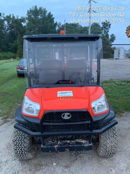 2021 Kubota RTV-X1140W-H Plastic Canopy, Windshield Acrylic Clear, LED Strobe Light, Wire Harness Kit, Back up Alarm