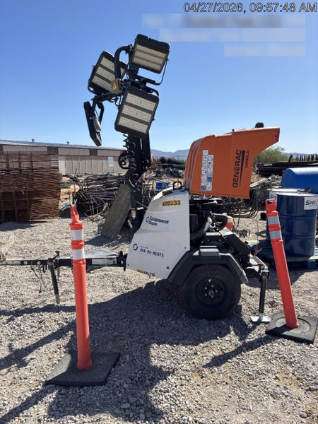 2024 Generac MLT2 Diesel, Flex Switch 120V Input, Powerzone Controller, 
(4) 320W LED Lights, 4kW Generator, 39.9 Gal Fuel Tank, 2" Ball, T3