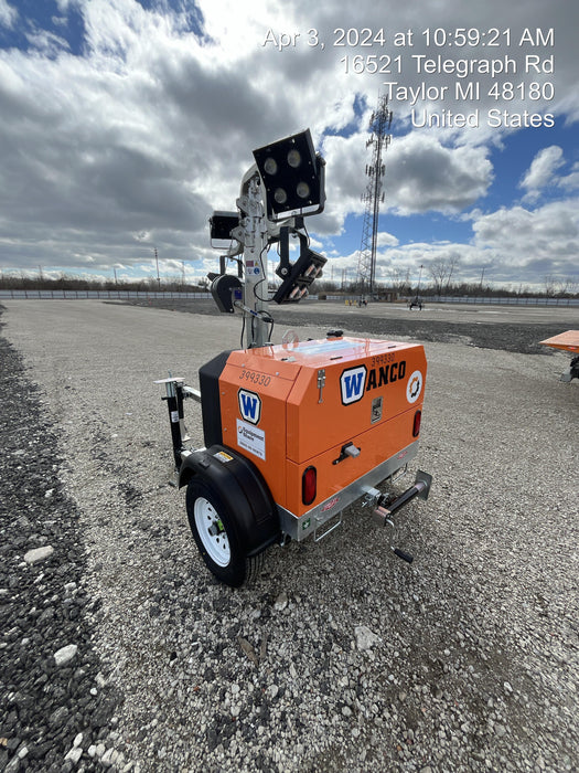 2024 Wanco WLTT-4MM4K Diesel, Deep Sea Controller, Shore Power Plug, Auto Start, (4) 350W LED Floodlights, 4kW Generator, 60 Gal Fuel Tank, 2" Ball, T3