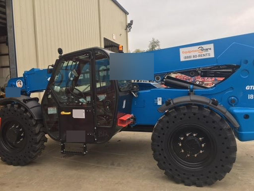 2018 Genie GTH-844 Genie GTH-844 w/Enclosed Cab w/HVAC, Work Lights, Solid Tires, Beacon, 60" Carriage and Forks