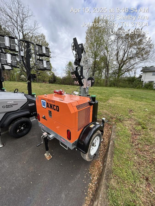 2025 Wanco WLTT-4MM4K Diesel, Mitsubishi L2E, 9.0HP @1800 rpm, Deep Sea Controller, Shore Power Plug, Auto Start, (4) 350W LED Floodlights, 4kW Generator, 60 Gal Fuel Tank, 2" Ball, T3