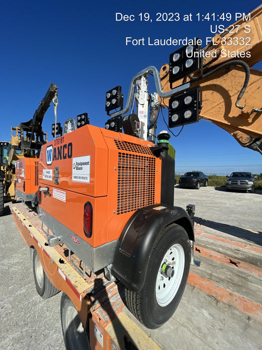 2023 Wanco WLTT-4MM4K Diesel, Deep Sea Controller, Shore Power Plug, Auto Start, (4) 350W LED Floodlights, 4kW Generator, 60 Gal Fuel Tank, 2" Ball, T3