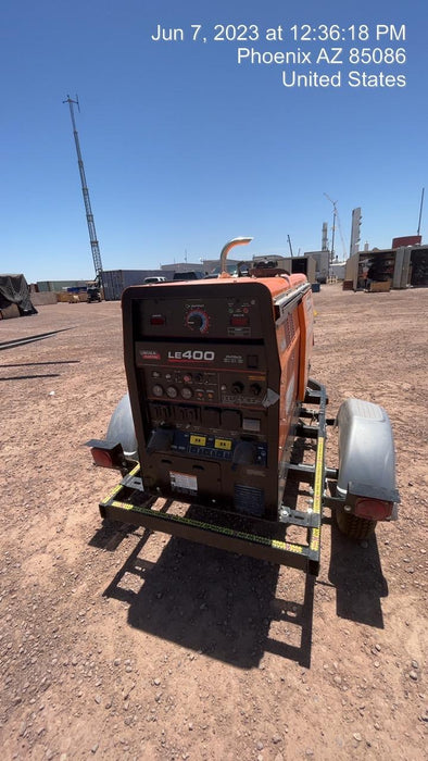 2022 Lincoln Electric LE400 Kubota V1505, Trlr, Cable Rack, Light Kit, ES Decals, T3