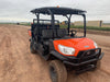 Kubota RTV-X1140W-H Canopy, 4-Seater, Diesel, Windshield Acrylic Clear, LED Strobe, Backup Alarm