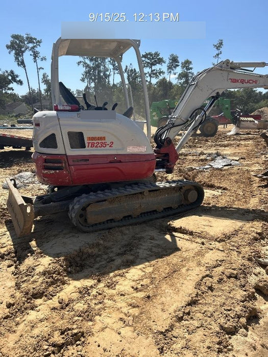 2020 Takeuchi TB235-2R Canopy, Rubber Tracks, Manual TAG QC