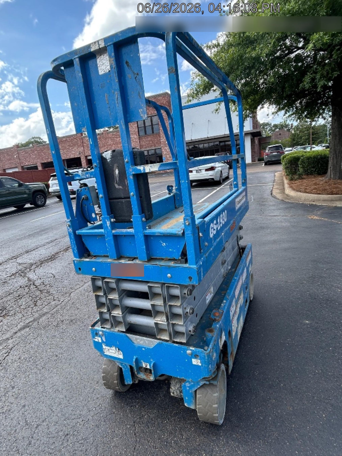 2019 Genie GS-1930 Fixed Rails with Chain Entry