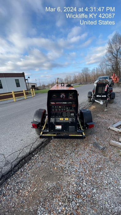 2021 Lincoln Electric Vantage 322 Vantage 322 Ready Pak 3 w/ Decals, ORANGE (includes trailer, cable rack, fender light kit) NO Telematics