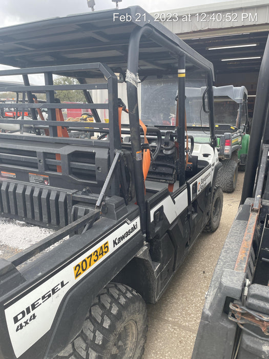 2022 Kawasaki Mule PRO-DXT Standard Options, Backup Alarm, Beacon, Plastic Hard Top, Poly Windshield, Horn Kit