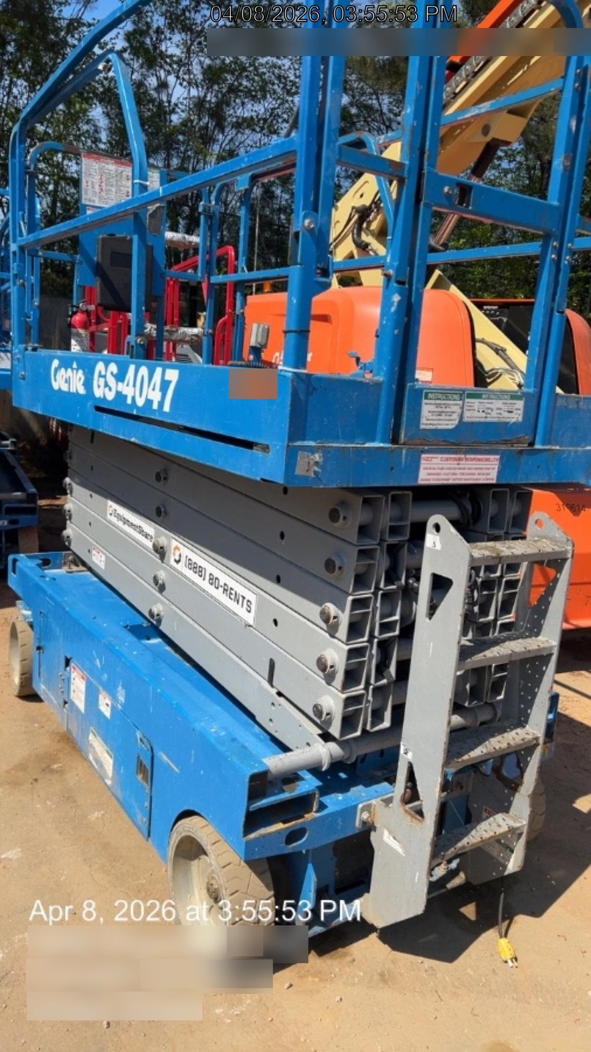 2016 Genie GS-4047 Standard Rental Specs