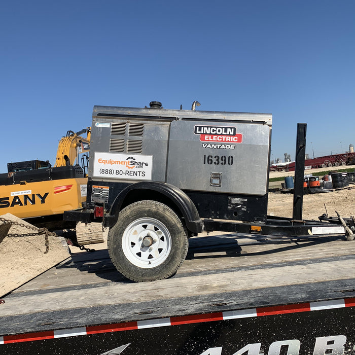 2018 Lincoln Electric Vantage 322 Lincoln Vantage 322 Welder Ready Pak 3 - Vantage 322, Trailer, Fender and light kit, Cable rack