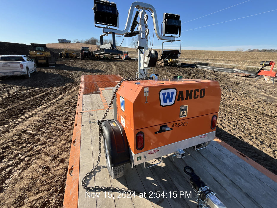 2024 Wanco WLTT-4MM4K Diesel, Deep Sea Controller, Shore Power Plug, Auto Start, (4) 350W LED Floodlights, 4kW Generator, 60 Gal Fuel Tank, 2" Ball, T3