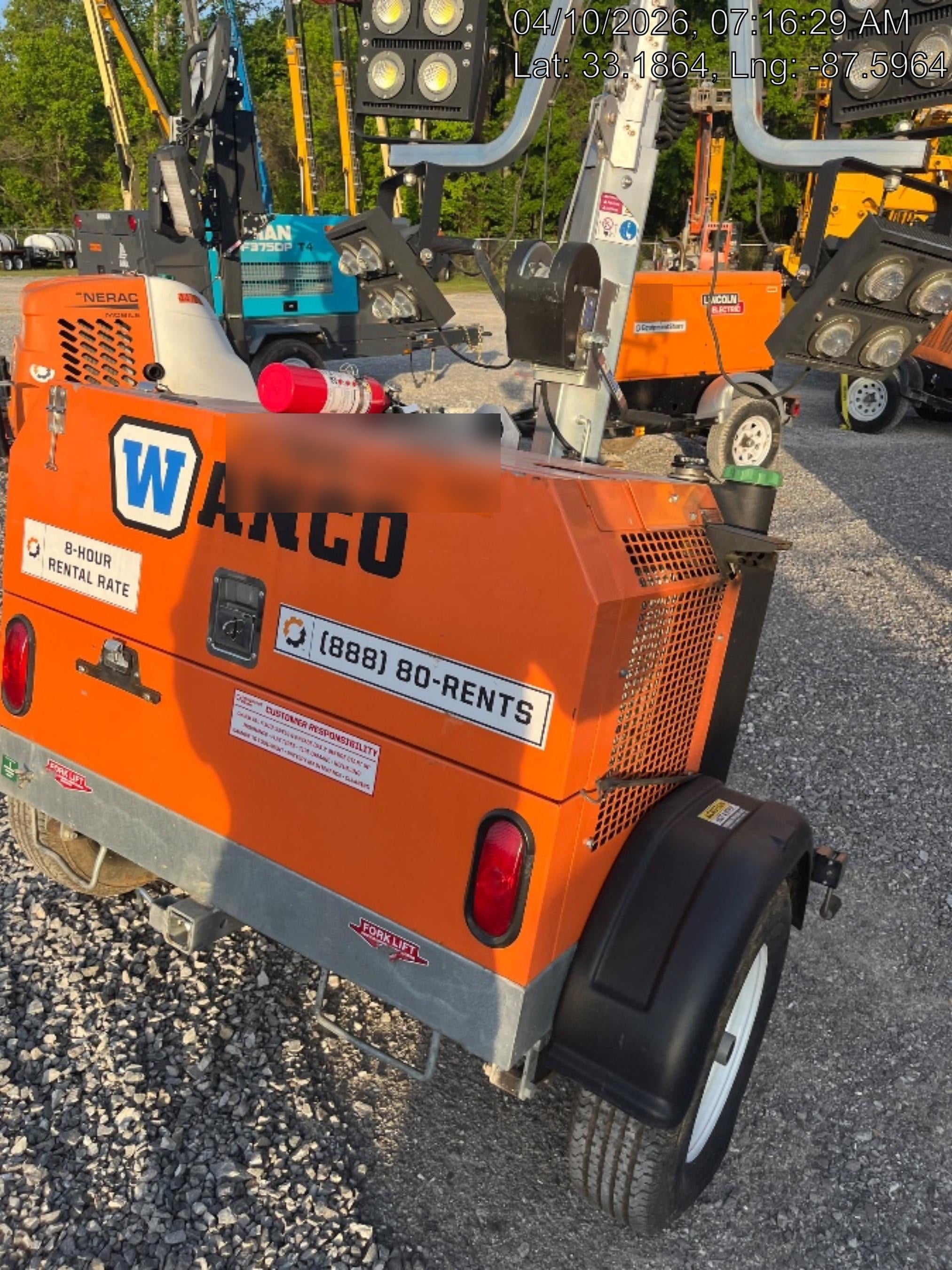 2023 Wanco WLTT-4MM4K Diesel, Deep Sea Controller, Shore Power Plug, Auto Start, (4) 350W LED Floodlights, 4kW Generator, 60 Gal Fuel Tank, 2" Ball, T3