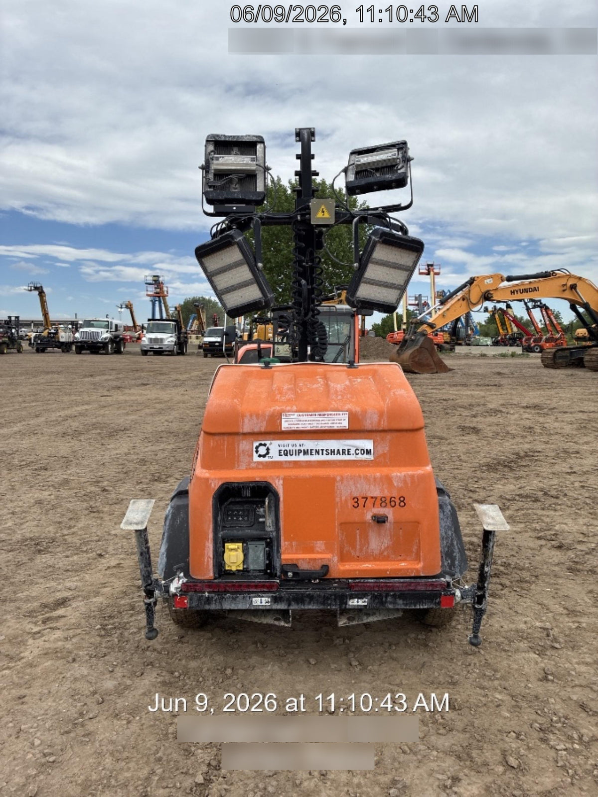 2023 Generac MLT2 Diesel, Flex Switch 120V Input, Powerzone Controller, 
(4) 320W LED Lights, 4kW Generator, 39.9 Gal Fuel Tank, 2" Ball, T3