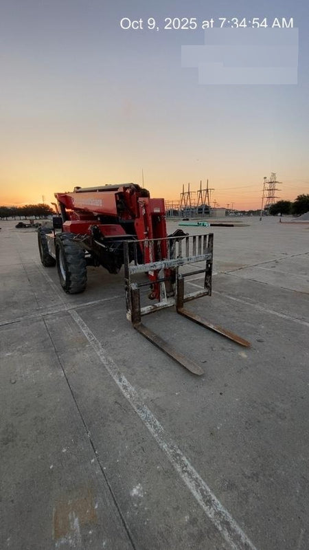 2019 Manitou MTA10055 Canopy, 120 HP, Solid Tires, Work Lights, Lift Hook, Auxiliary Hydraulics 66" Carriage and 60" Forks