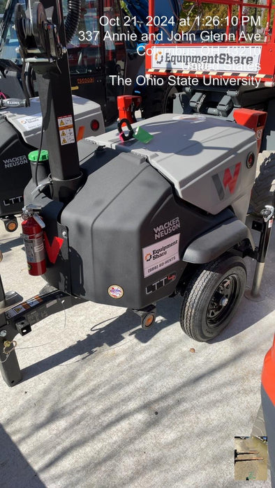 2024 Wacker Neuson LTT4 Diesel, Kohler KDW702, Deep Sea Controller, Auto Start, LED 320W, Bypass Outlet, T3