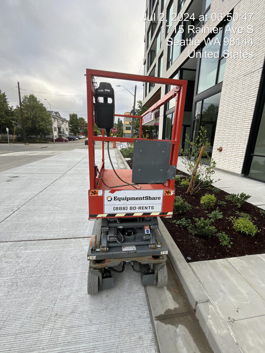 2020 Skyjack SJIII-3219 Solid NM Tires, Half height spring hinged entry gate, Dual Beacons, 800W Inverter