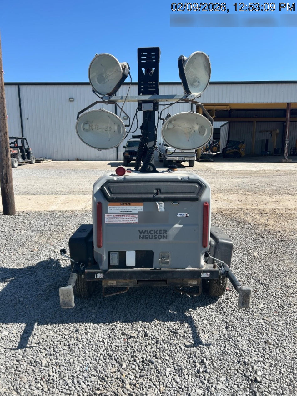 2019 Wacker Neuson LTV6L-MH Mobile Light Tower w/Fuel Level Sensor Installed