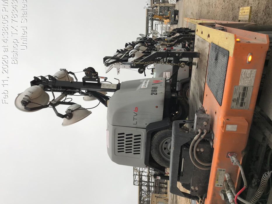 2019 Wacker Neuson LTV6L-MH Wacker Neuson LTV6L Mobile Light Tower w/Fuel Level Sensor Installed