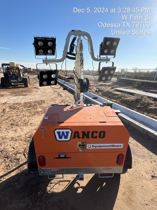 2024 Wanco WLTT-4MM4K Diesel, Deep Sea Controller, Shore Power Plug, Auto Start, (4) 350W LED Floodlights, 4kW Generator, 60 Gal Fuel Tank, 2" Ball, T3