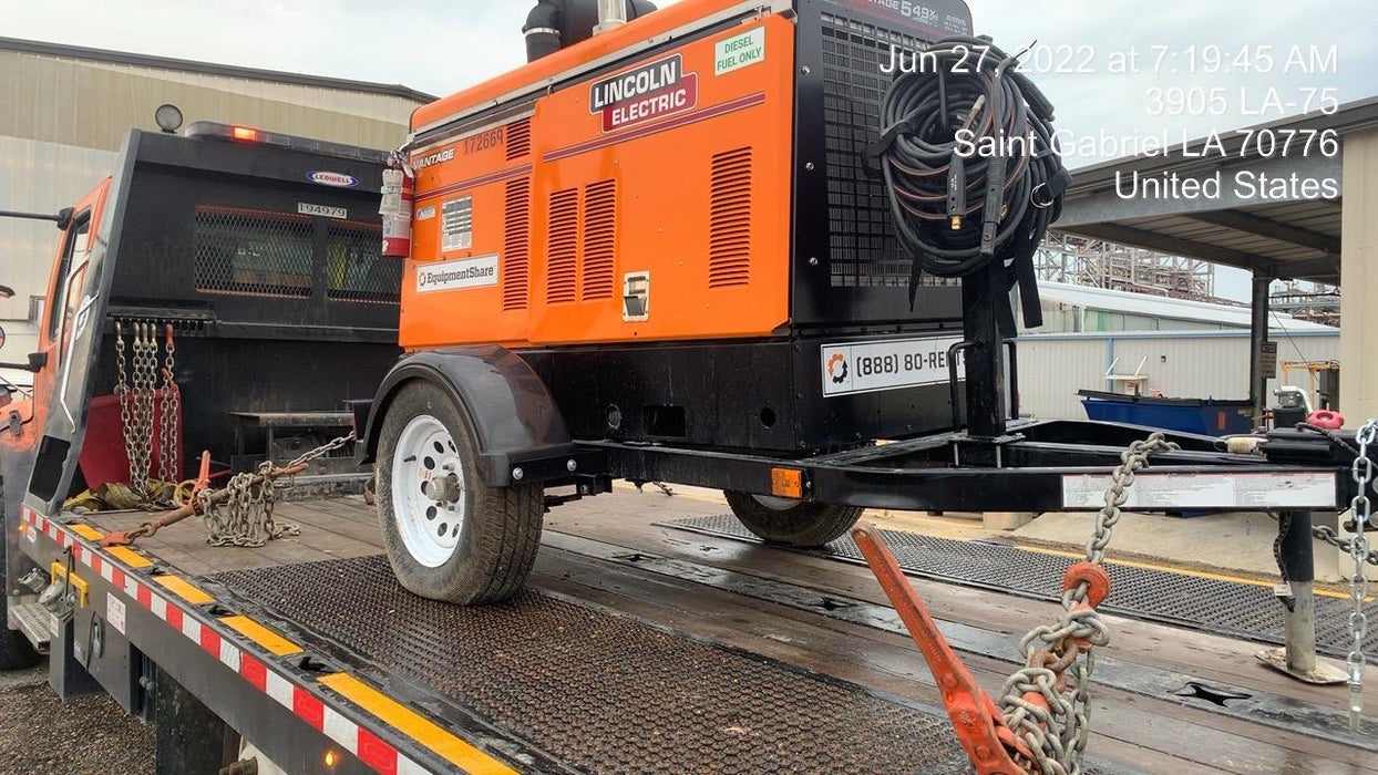 2021 Lincoln Electric Vantage 549X Ready Pak 3, ORANGE (includes trailer, cable rack, fender light kit)
