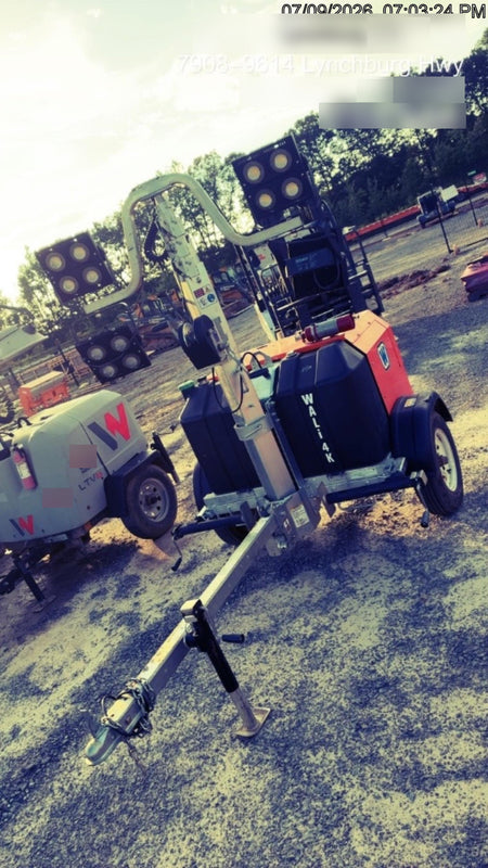 2025 Wanco WLTT-4MM4K Diesel, Mitsubishi L2E, 9.0HP @1800 rpm, Deep Sea Controller, Shore Power Plug, Auto Start, (4) 350W LED Floodlights, 4kW Generator, 60 Gal Fuel Tank, 2" Ball, T3